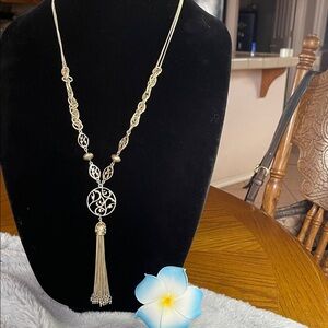 Lia Sophia Gold Filigree Necklace